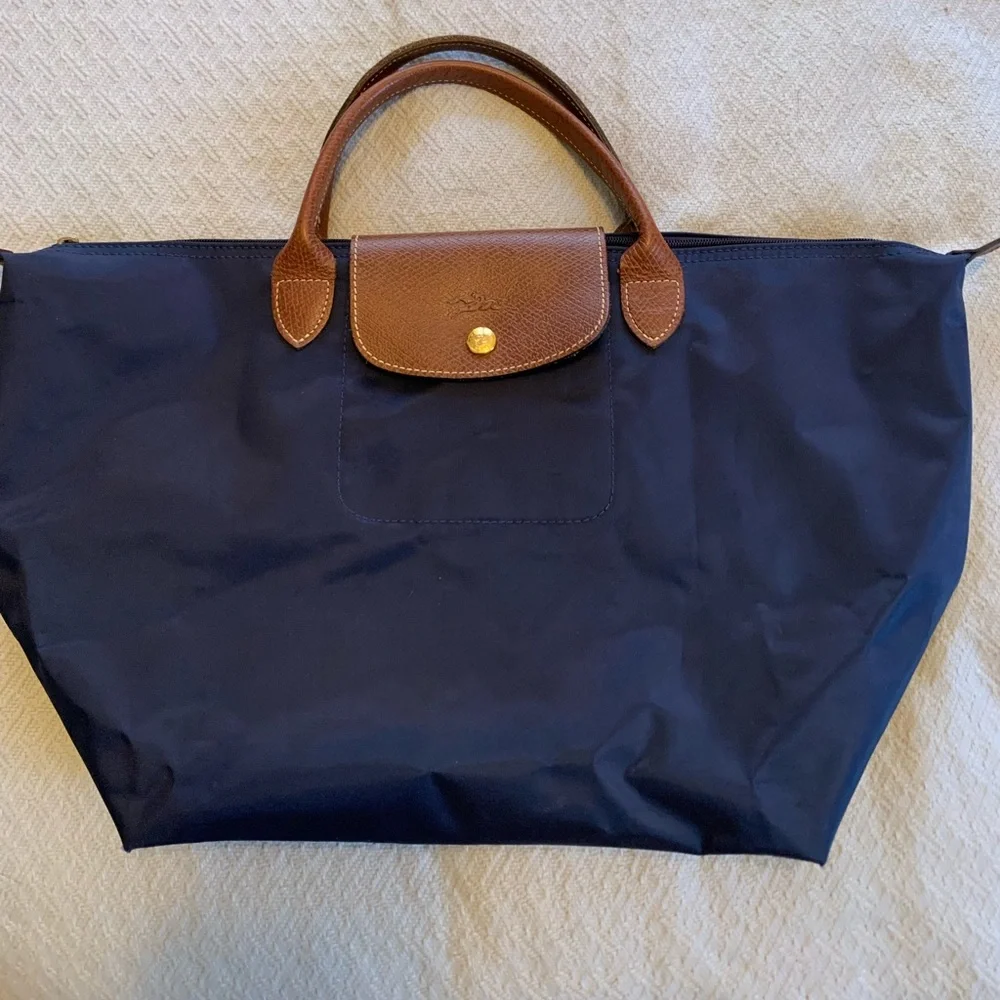 Longchamp | Bags | Longchamp Navy Le Pliage Tote Shoulder Bag